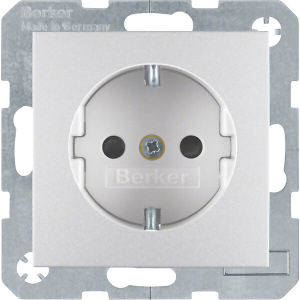 Hager/Berk Schuko-Steckd.alu matt 47231404